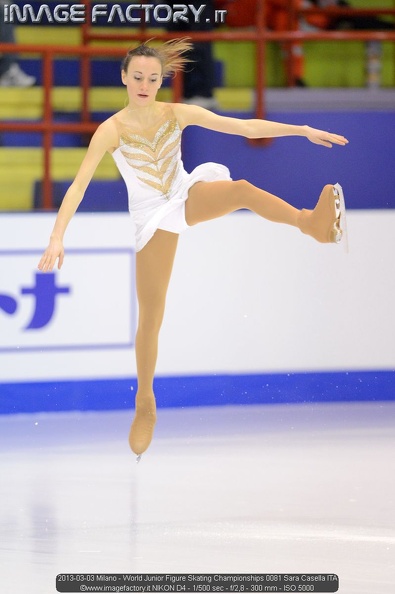 2013-03-03 Milano - World Junior Figure Skating Championships 0081 Sara Casella ITA.jpg